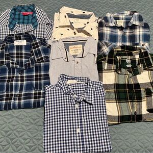 Weatherproof Blue and White Gingham Shirt